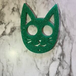 Self defense cat keychain (BlueGreen) -NEW